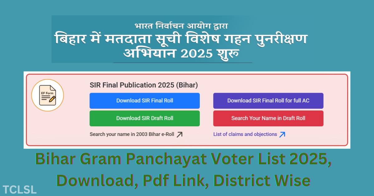 Bihar Gram Panchayat Voter List