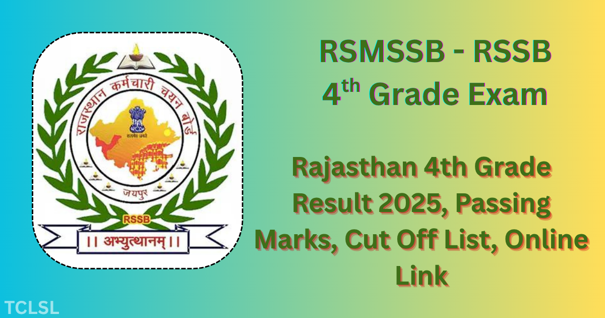 Rajasthan 4th Grade Result
