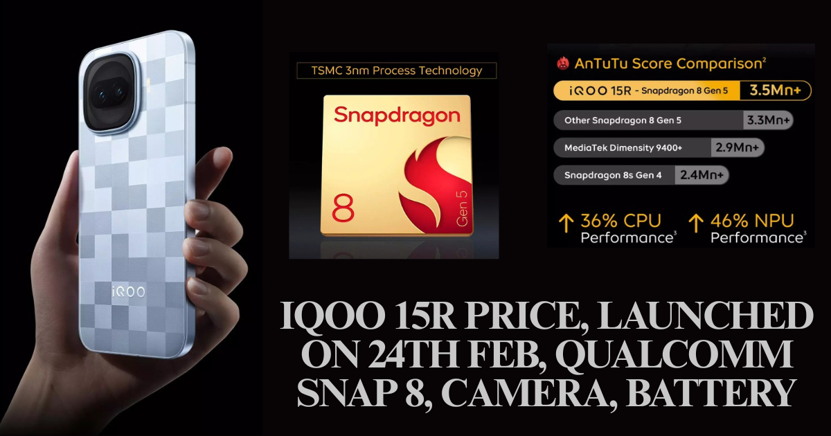 IQOO 15R Price, Launched Date