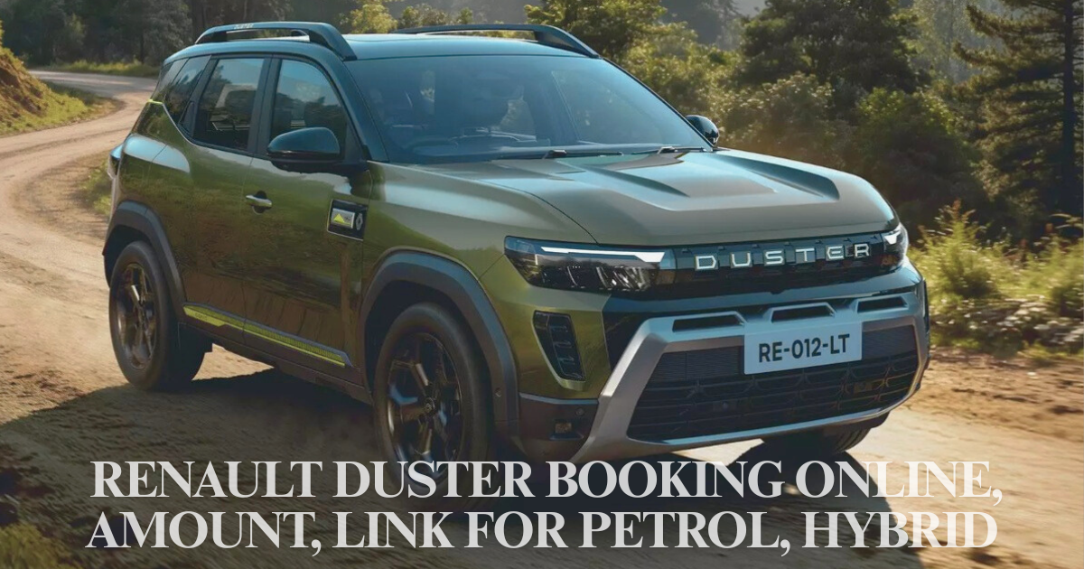 Renault Duster Booking Online, Link, Amount